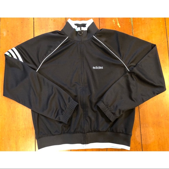 Adidas Track Suit black/light blue Medium